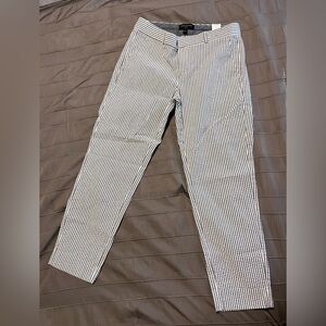 Seersucker ankle pants